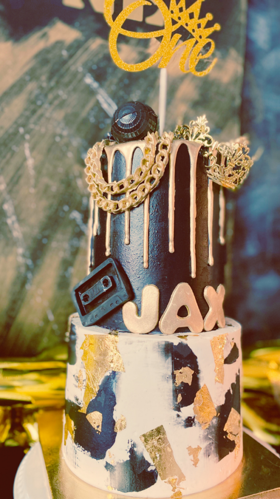 Biggie-themed “Big One” celebration by Event Flow Co. | Desserts by Stephy’s Treats