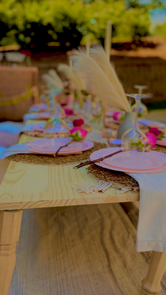 Mother’s Day picnic brunch by Event Flow Co. in Atlanta, GA | Styled table & decorative arch
